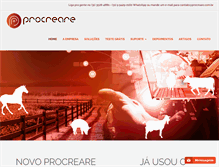 Tablet Screenshot of procreare.com.br